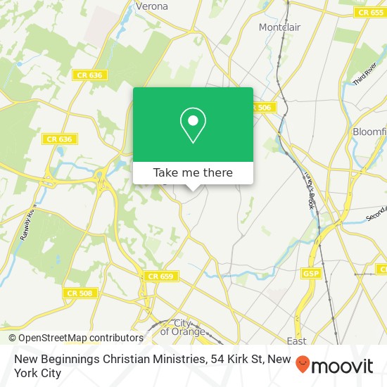New Beginnings Christian Ministries, 54 Kirk St map