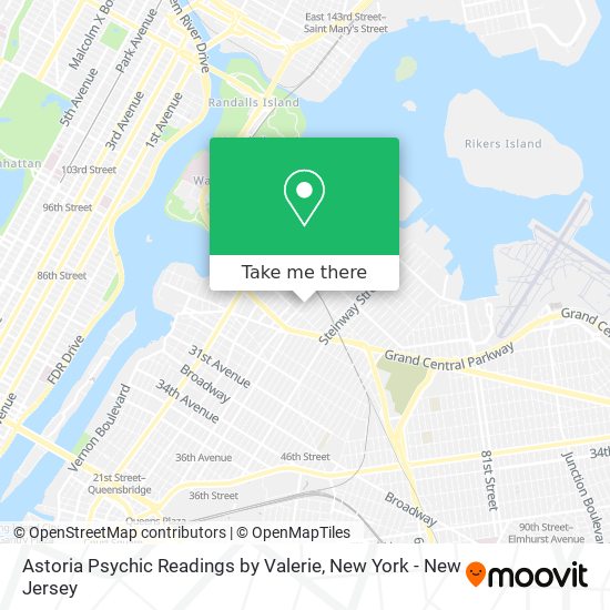 Astoria Psychic Readings by Valerie map