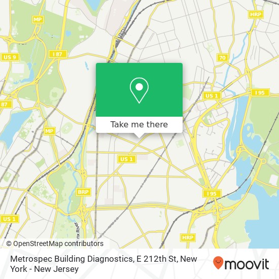 Mapa de Metrospec Building Diagnostics, E 212th St