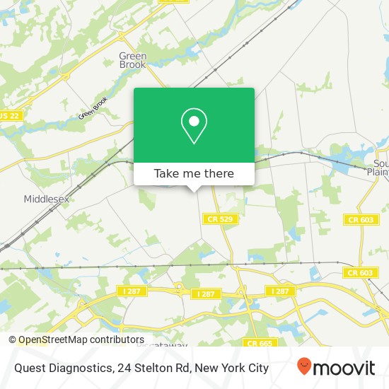 Quest Diagnostics, 24 Stelton Rd map