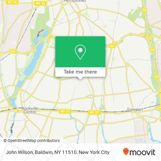 John Wilson, Baldwin, NY 11510 map
