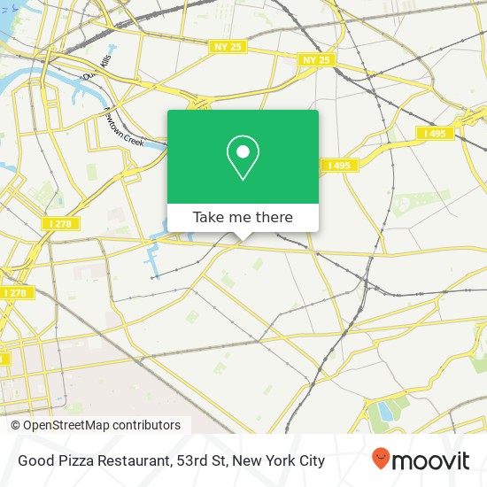 Good Pizza Restaurant, 53rd St map