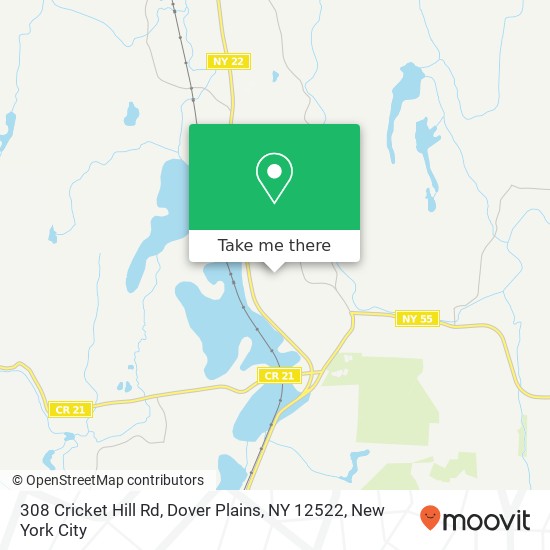 308 Cricket Hill Rd, Dover Plains, NY 12522 map