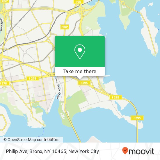Mapa de Philip Ave, Bronx, NY 10465