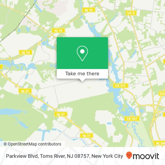 Parkview Blvd, Toms River, NJ 08757 map