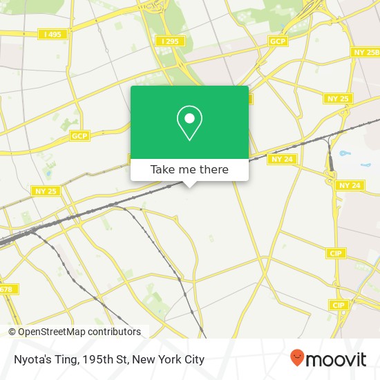 Nyota's Ting, 195th St map