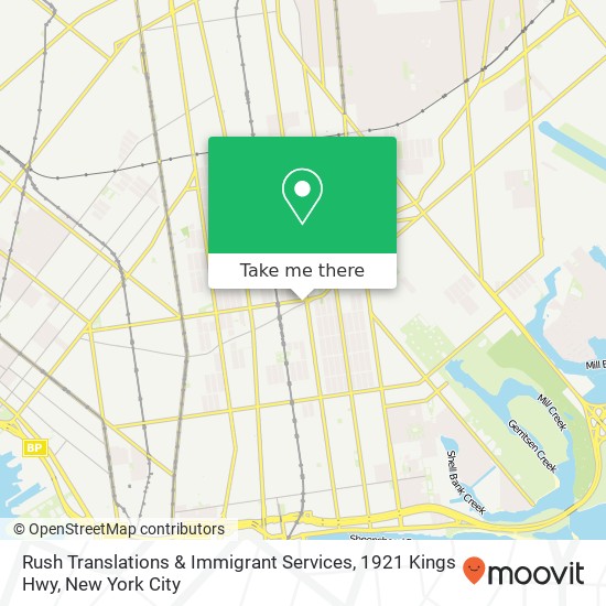 Rush Translations & Immigrant Services, 1921 Kings Hwy map