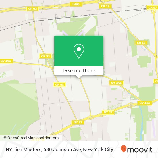 Mapa de NY Lien Masters, 630 Johnson Ave