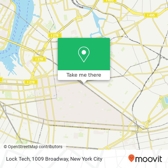 Lock Tech, 1009 Broadway map