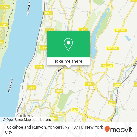 Mapa de Tuckahoe and Runyon, Yonkers, NY 10710