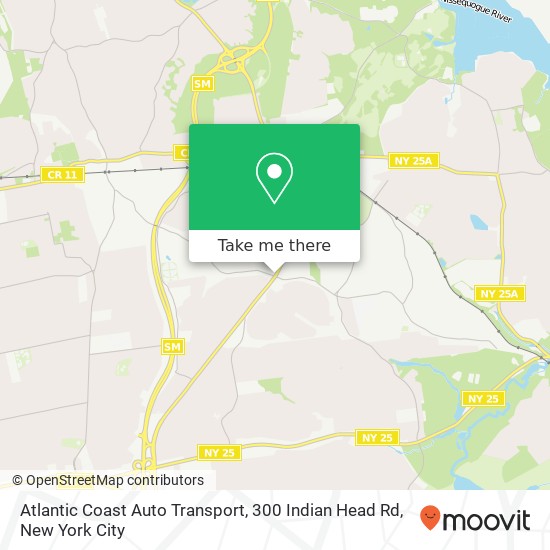 Atlantic Coast Auto Transport, 300 Indian Head Rd map