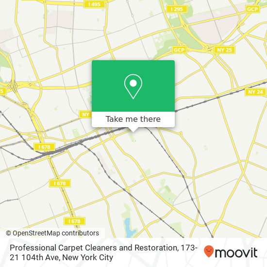 Professional Carpet Cleaners and Restoration, 173-21 104th Ave map