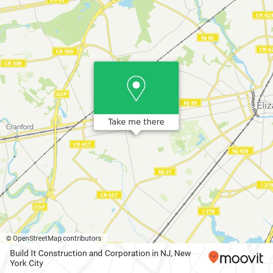 Mapa de Build It Construction and Corporation in NJ