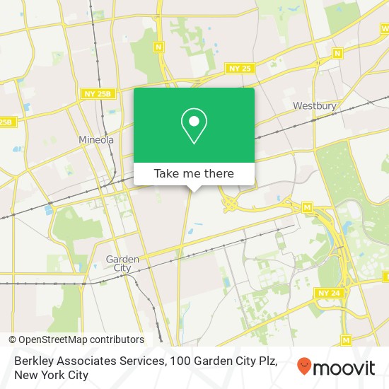 Berkley Associates Services, 100 Garden City Plz map