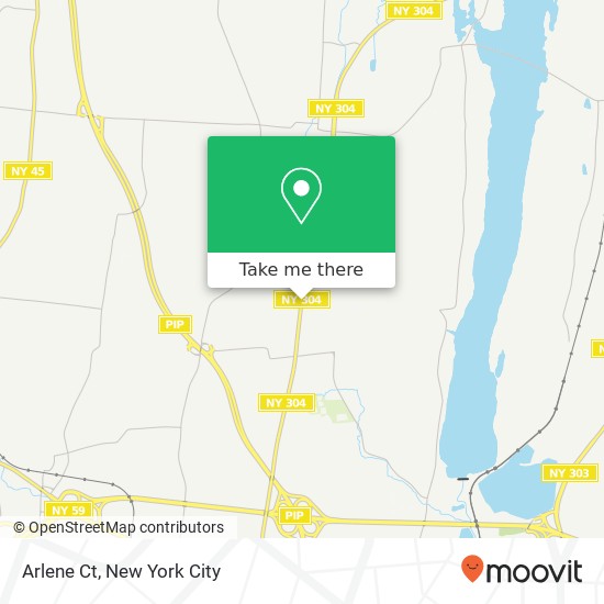Arlene Ct, New City, NY 10956 map