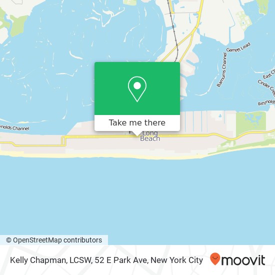Mapa de Kelly Chapman, LCSW, 52 E Park Ave