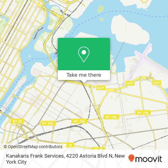 Mapa de Kanakaris Frank Services, 4220 Astoria Blvd N