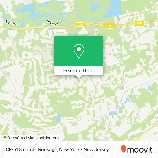 Mapa de CR-618 corner Rockage, Warren, NJ 07059