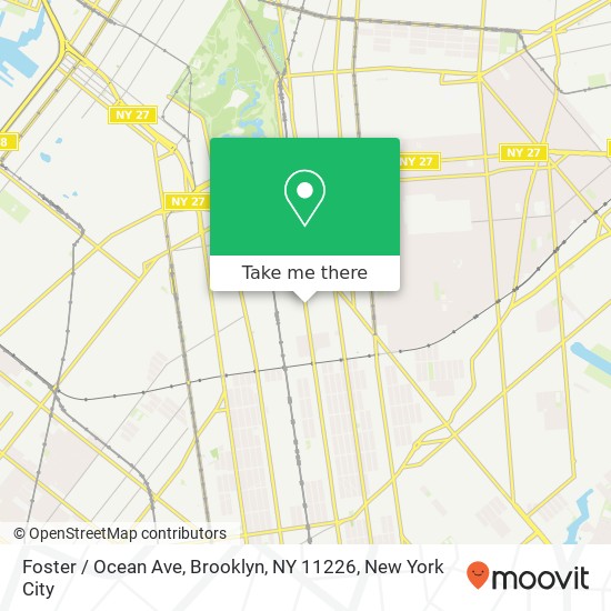 Mapa de Foster / Ocean Ave, Brooklyn, NY 11226