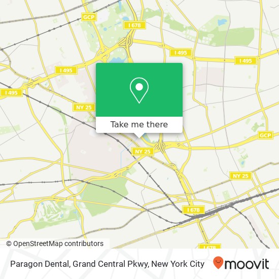 Paragon Dental, Grand Central Pkwy map