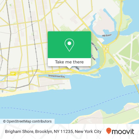 Mapa de Brigham Shore, Brooklyn, NY 11235