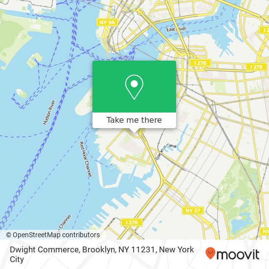 Mapa de Dwight Commerce, Brooklyn, NY 11231