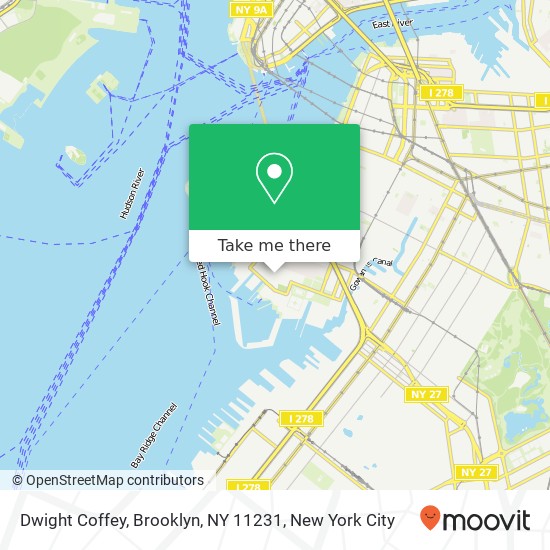 Mapa de Dwight Coffey, Brooklyn, NY 11231