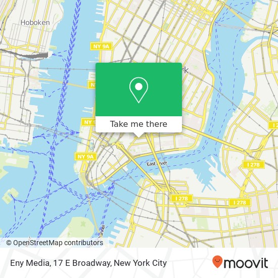 Eny Media, 17 E Broadway map