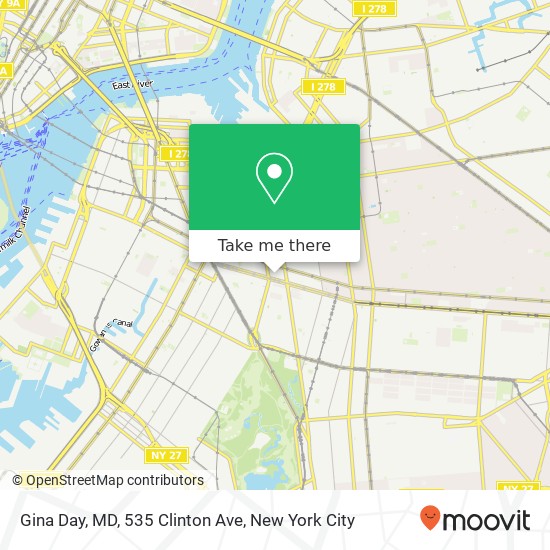 Mapa de Gina Day, MD, 535 Clinton Ave