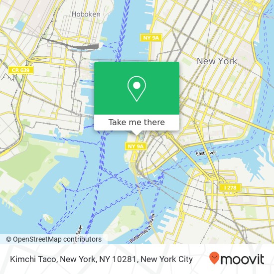 Kimchi Taco, New York, NY 10281 map