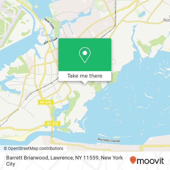 Mapa de Barrett Briarwood, Lawrence, NY 11559