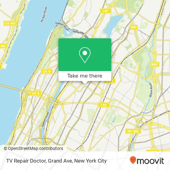Mapa de TV Repair Doctor, Grand Ave