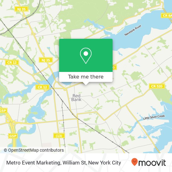 Mapa de Metro Event Marketing, William St