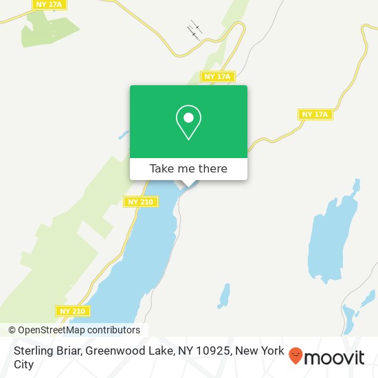 Mapa de Sterling Briar, Greenwood Lake, NY 10925