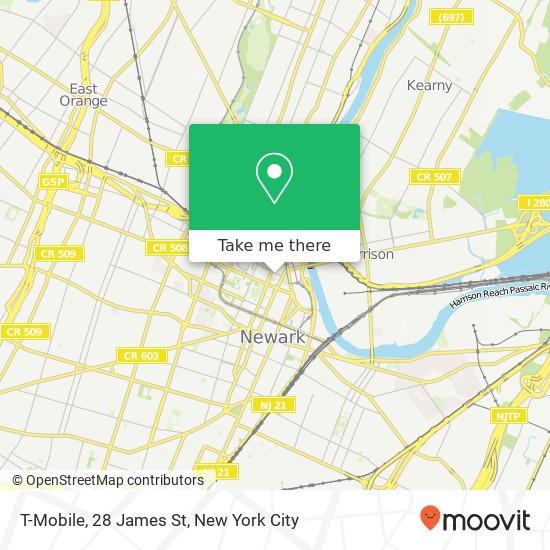 Mapa de T-Mobile, 28 James St