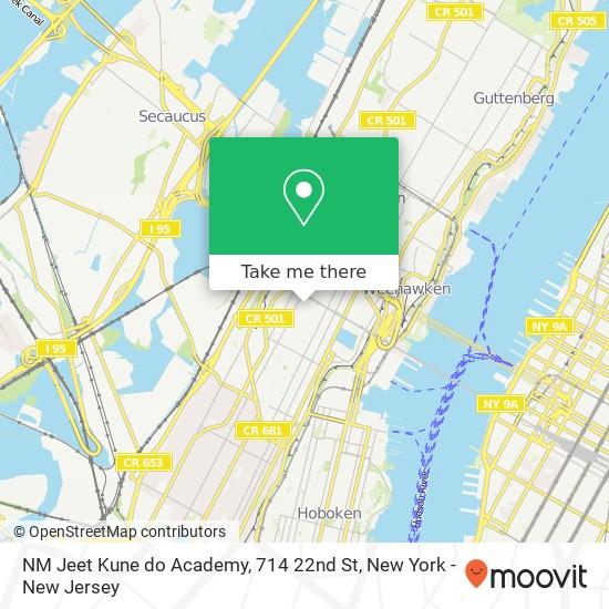 Mapa de NM Jeet Kune do Academy, 714 22nd St