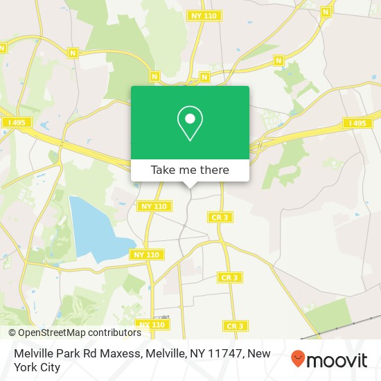 Mapa de Melville Park Rd Maxess, Melville, NY 11747