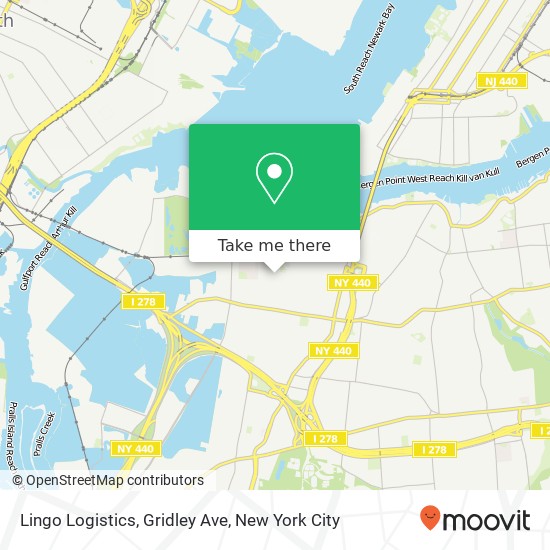 Mapa de Lingo Logistics, Gridley Ave
