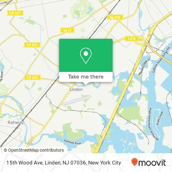 15th Wood Ave, Linden, NJ 07036 map