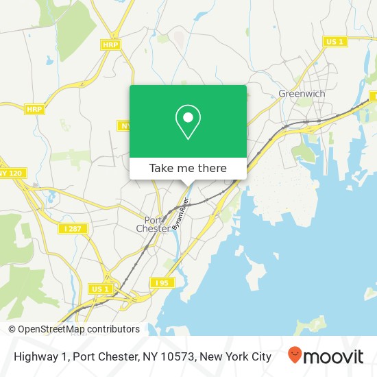 Highway 1, Port Chester, NY 10573 map