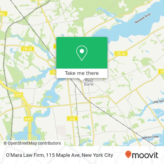 Mapa de O'Mara Law Firm, 115 Maple Ave