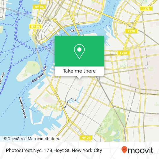 Mapa de Photostreet.Nyc, 178 Hoyt St