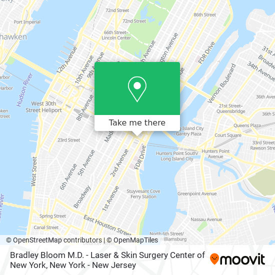 Bradley Bloom M.D. - Laser & Skin Surgery Center of New York map