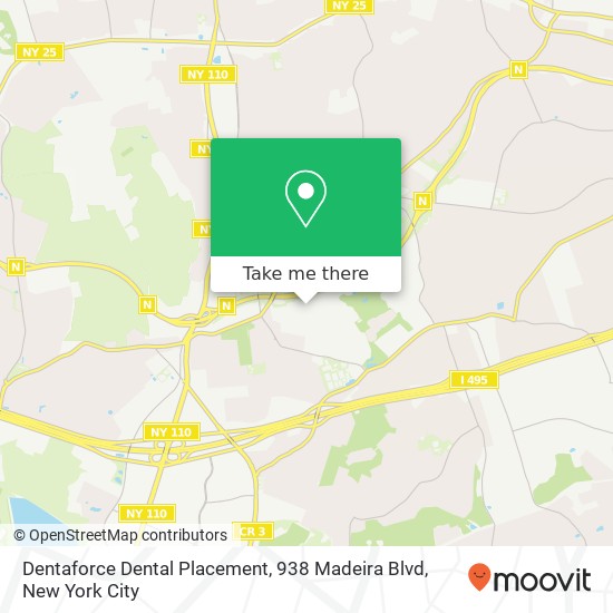 Dentaforce Dental Placement, 938 Madeira Blvd map