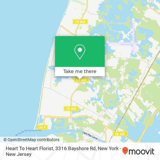 Heart To Heart Florist, 3316 Bayshore Rd map