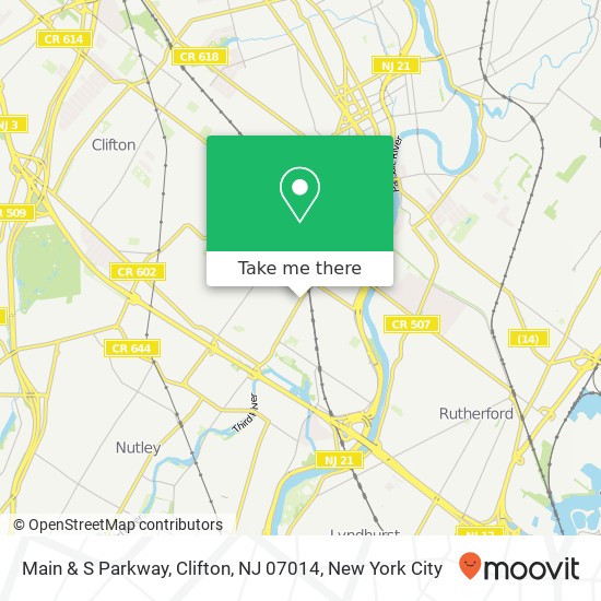 Mapa de Main & S Parkway, Clifton, NJ 07014