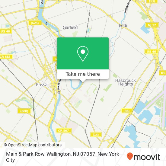 Main & Park Row, Wallington, NJ 07057 map