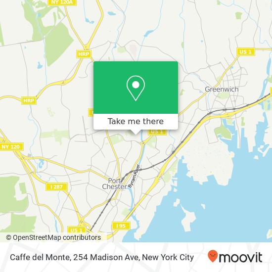 Caffe del Monte, 254 Madison Ave map