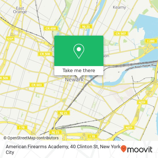 Mapa de American Firearms Academy, 40 Clinton St