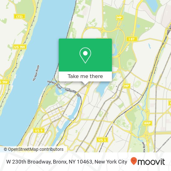 Mapa de W 230th Broadway, Bronx, NY 10463